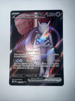2025 | Pokemon | Team Rocket’s Mewtwo EX #213/182 | Full Art | Rare | Near Mint - Image 3