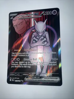 2025 | Pokemon | Team Rocket’s Mewtwo EX #213/182 | Full Art | Rare | Near Mint - Image 5