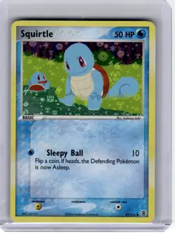 2004 Pokemon—Squirtle #82 FireRed & LeafGreen—Rare Reverse Holo [MP] - Image 1