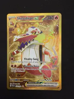 Pokemon Skeledirge ex Hyper Rare Full Art Holo Sv02 272/193 Eng 2023 340HP - Image 2