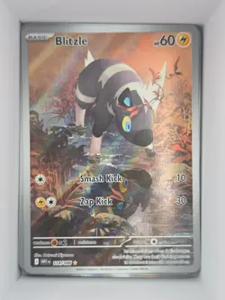 Sv: White Flare Pokemon TCG Blitzle 114/086 Full Art Holo White Flare Near Mint - Image 1