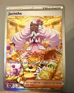 Pokemon Jacinthe Full Art Trainer-Supporter Rare Holo POR 122/088 - Image 1