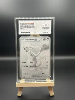 Reshiram 173/086 Black Bolt English Pokemon Ace 10 **PERFECT SUBGRADES** - Image 1