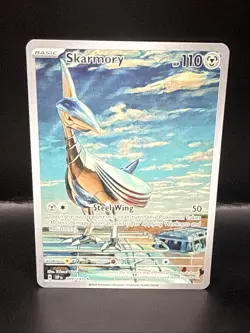 Pokemon TCG Skarmory 209/191 2024 Surging Sparks Illustration Rare Card - NM - Image 1