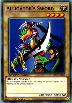 Alligator's Sword #SBC1-ENB08 Yugioh Near Mint or Better - Image 1