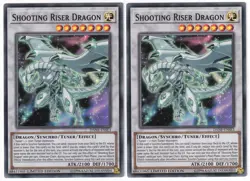 2x Shooting Riser Dragon - (DANE-ENSE3 - Limited Ed - Super Rare) - NM - Yugioh - Image 1