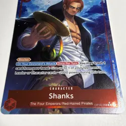 Bandai Shanks Alternate Art Foil Rare OP12-008 Legacy of the Master 6000 English - Image 2