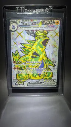 Tyranitar Ex 211 Double Rare Card Obsidian Flames Near Mint Condition - Image 1