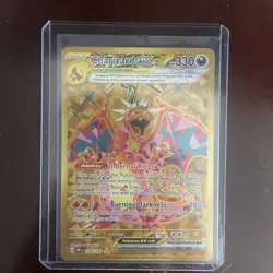 CHARIZARD EX 228 GOLD HYPER RARE OBSIDIAN FLAMES CHASE POKEMON TRADING CARDS - Image 1
