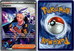 Pokemon Card - Drayton 244/191 Surging Sparks Special Illustration Rare NM - Image 3
