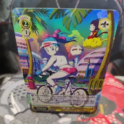 Bulma Waifu Dragon Ball ACG Custom-Made HoloFoil Card - Image 3
