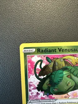 Pokemon Go Radiant Venusaur Holo TCG Card 004/078 NM Condition - Image 2