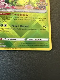Pokemon Go Radiant Venusaur Holo TCG Card 004/078 NM Condition - Image 4