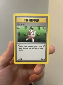 Pokemon - Recycle - 1st Edition - Non Holo - 61/62 - Fossil - Common Card WOTC - Image 1