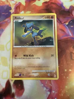 Riolu 6/11 Pokemon TCG Card 2007 Trainer Kit Manaphy & Lucario LP - Image 1