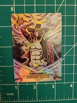 One Piece Anime TCG Foil Collector Card Dracule Mihawk CG-008 - Image 2