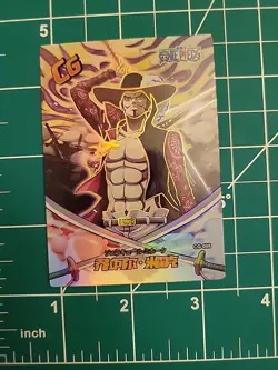 One Piece Anime TCG Foil Collector Card Dracule Mihawk CG-008 - Image 3