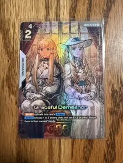 GUNDAM Card Game Phantom Aria GD04-117 R+ Graceful Demeanor Alt Art 🔥 English - Image 1