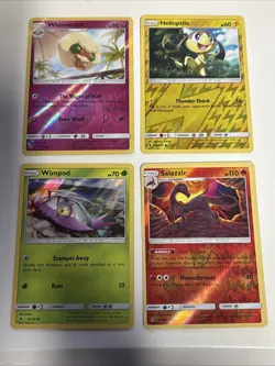 Pokemon 2017 Sun & Moon Guardians Rising Reverse Holo & Holo Card Lot LP - Image 1