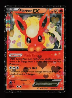 Flareon EX RC6/RC32 Ultra Rare Generations: Radiant Collection Pokemon Card - Image 1
