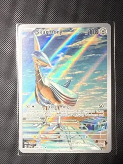 Pokemon Skarmory 209/191 Surging Sparks Illustration Rare Full Art Holo NM - Image 1