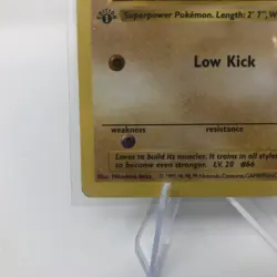 1999 Machop 52/102 Base Set Card (1st Edition) (Shadowless) Pokemon TCG - LP - Image 5
