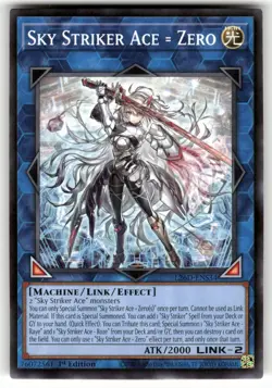 Sky Striker Ace = Zero L26D-ENS34 Legendary Modern Decks 2026 Yu-Gi-Oh NM - Image 1