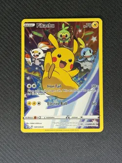 Pikachu SWSH020 SWSH: Sword & Shield Promo Cards Holo Pokemon Card - Image 1
