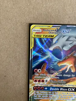 Pokemon TCG Reshiram Charizard Tag Team GX 20/214 Holo Ultra Card NM CLEAN - Image 2