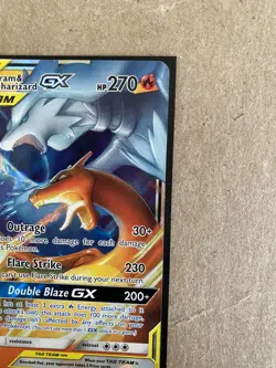 Pokemon TCG Reshiram Charizard Tag Team GX 20/214 Holo Ultra Card NM CLEAN - Image 3