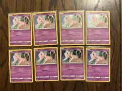 Lot Of 8 Mew Black Star Promo Holo SM215 Pokemon Card NM Overall - Image 1