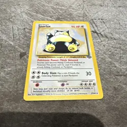 Snorlax 27/64 Jungle Unlimited Non Holo Rare WotC Vintage Pokemon TCG Card LP - Image 1