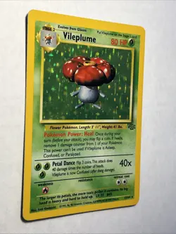 1999 Jungle Vileplume 15/64 Unlimited Holo Rare Card WOTC Pokemon TCG LP - Image 4