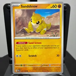 Sandshrew - 027/165 - Pokemon 151 - 2023 - Common Card NM - Image 1