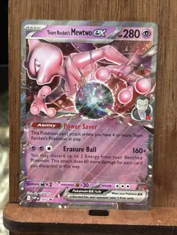 Team Rocket's Mewtwo ex 205 Sv: Scarlet & Violet Promo Cards Holo - Image 1