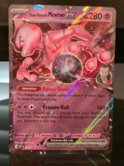 Pokemon TCG Team Rockets Mewtwo EX 205 Black Star Promo Card - Image 1