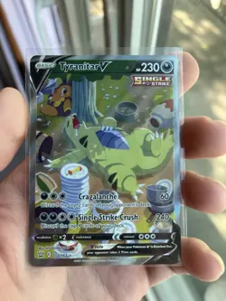 Pokemon TCG Tyranitar v Alternate Full Art Holo Card 155/163 Battle Styles NM - Image 1