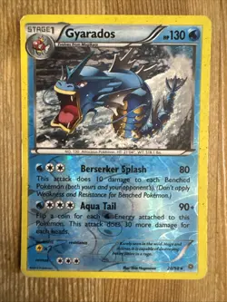 Gyarados 20/98 Reverse Holo Rare XY Ancient Origins Pokemon Card 2015 HP - Image 1