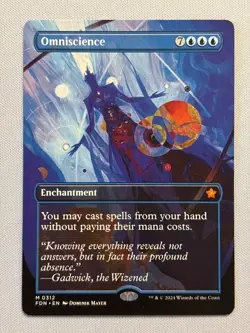 Omniscience - (Borderless) - Foundations - LP MTG - Image 1