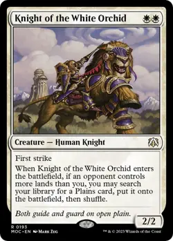 MTG - Knight of the White Orchid - MOC 0193 - March of the Machine - Rare Magic - Image 1