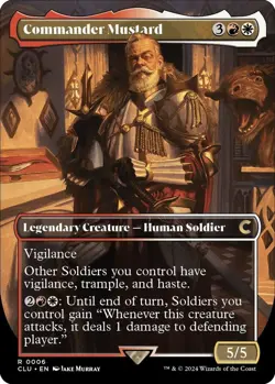 MTG - Commander Mustard - Borderless - CLU 0006 - Ravnica: Clue Edition - Rare - Image 1