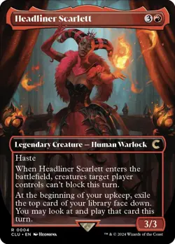 MTG - Headliner Scarlett - Borderless - CLU 0004 - Ravnica: Clue Edition - Rare - Image 1