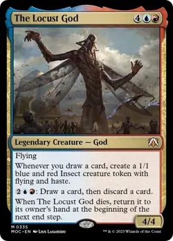 MTG - The Locust God - MOC 0335 - March of the Machine - Mythic - Magic - Image 1