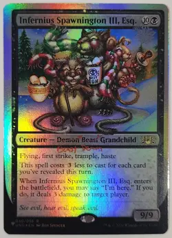 MTG - Infernius Spawnington III, Esq. - Foil - 040/096 - The List Reprints Rare - Image 1