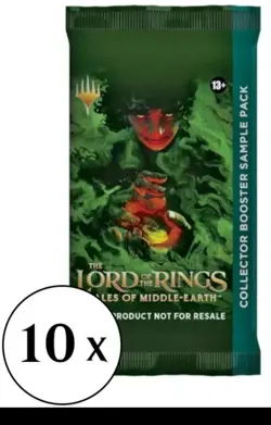 MTG - 10 x Collector Booster SAMPLE PACK - Lord of the Rings - 10 Packs Total - Image 1