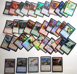 MTG All Foil Mixed Lot x35 Akroma Angel Wrath Magister Sphinx Zendikar - Image 1