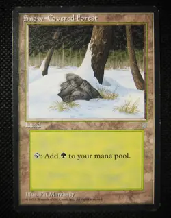 MTG Basic Land Snow-Covered Forest Ice age - Image 1