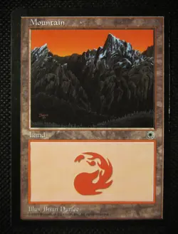 MTG Basic Land MOUNTAIN 208 Portal - Image 1