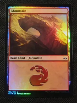 MTG FOIL Basic Land MOUNTAIN 182 Fate Reforged - Image 1