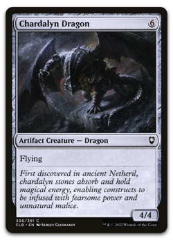 Chardalyn Dragon #306 Baldur's Gate CLB Magic MTG - Image 1